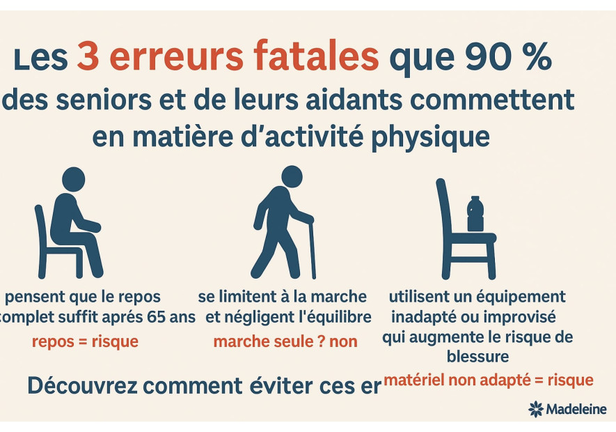 Les trois erreurs fatales que 90% des seniors et de leurs aidants commettent en matière d'activité physique