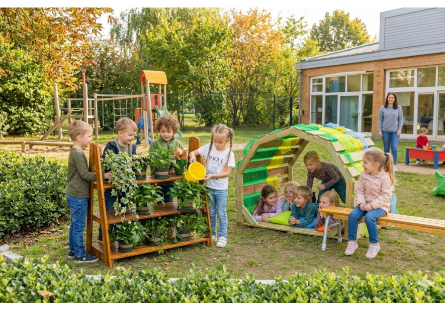 Le mobilier extérieur pour école pour booster le bien-être et la classe dehors
