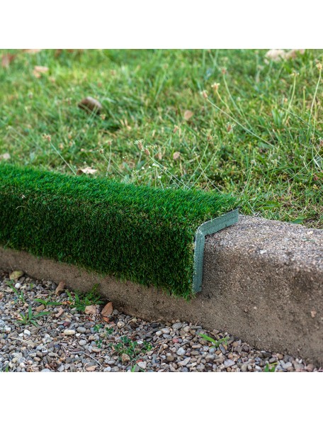 Protection de trottoir Herbe - 1 - Protection de trottoir avec imitation Herbe sur le dessus.
Protection d'angle de gazon, long