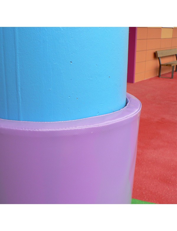 Protection de poteau cylindrique - 3 - Protections de poteau cylindrique, colonne en mousse anti-choc, adapté pour les écoles, c