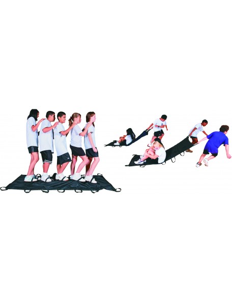 Jeu de la couverture coopérative, matériel de jeu coopératif à tirer pour enfants de spordas