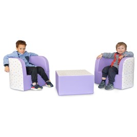 Ensemble mobilier maternelle avec accoudoirs