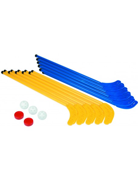 Lot de crosses de hockey Unihockey pour jeux de hockey adultes ou pour enfants. Lot de crosses de hockey Unihockey.