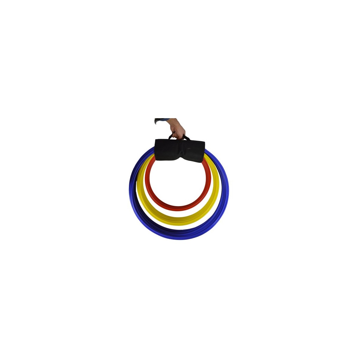 Cerceau Rond En PEHD - Diamètre 50 Cm - Couleur Jaune Vif - Pour Jeux, Décoration, Activités Manuelles Ou Sportives