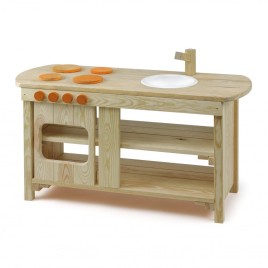 Cuisine en bois pour l'extérieur