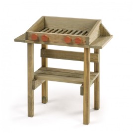 Barbecue enfant en bois pour l'extérieur