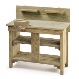 Établi en bois enfant pour l'extérieur