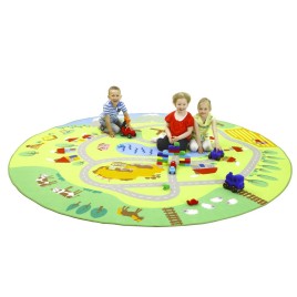 Tapis géant ville et campagne