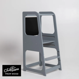 Tour Montessori grise avec tableau