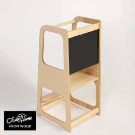 Tour Montessori bois avec tableau