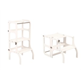 Tour Montessori transformable Blanche