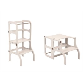Tour Montessori transformable grise