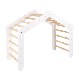 Triangle d'escalade transformable blanc