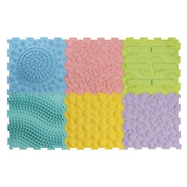 6 tapis sensoriels 30 x 30 cm