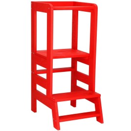 Tour d'observation Montessori couleur Rouge