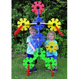 Fleurs géantes de construction