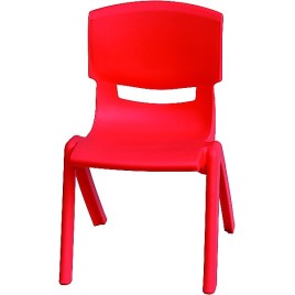 Chaise plastique enfant rouge