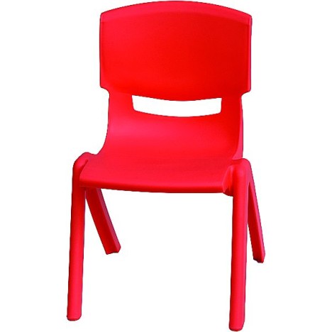 Chaise plastique enfant rouge