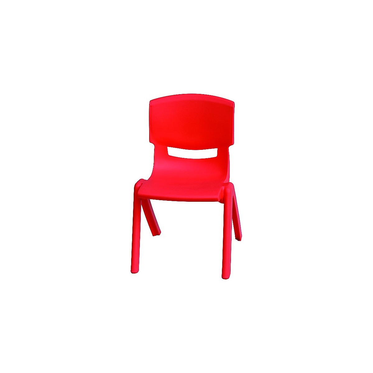 Chaise plastique enfant rouge