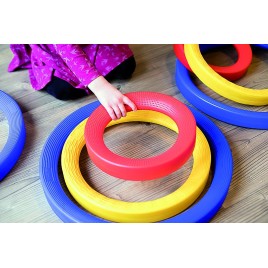 Pneu De Jeu En Plastique Rouge Pour Enfants – Empilable, 55x55x17 Cm, Pour Jardin Et Aire De Jeux