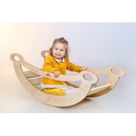 Rocker enfant bois naturel