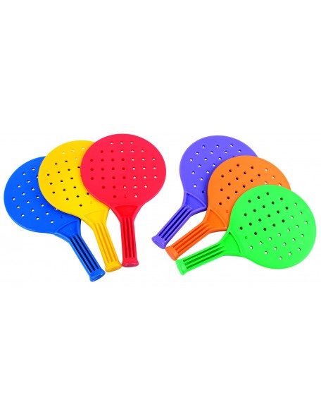 Lot de 6 raquettes multi-jeux scolaire pour enfants. Raquettes multicolores de padel pour enfants à acheter pas cher