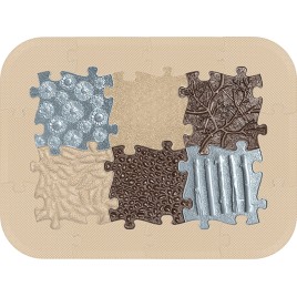 Dalles sensorielles anti-dérapantes, sénior grand format