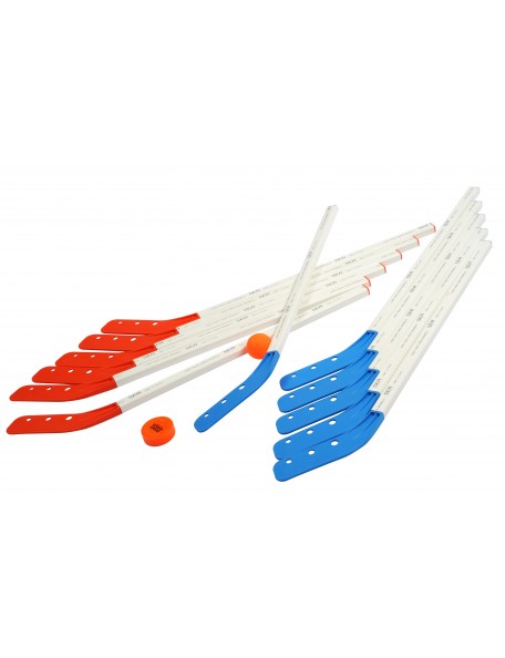 Kit Street Hockey Primaire - 1 - Lot de 12 crosses pour la pratique du street-hockey à l'école primaire.
Le kit street hockey p