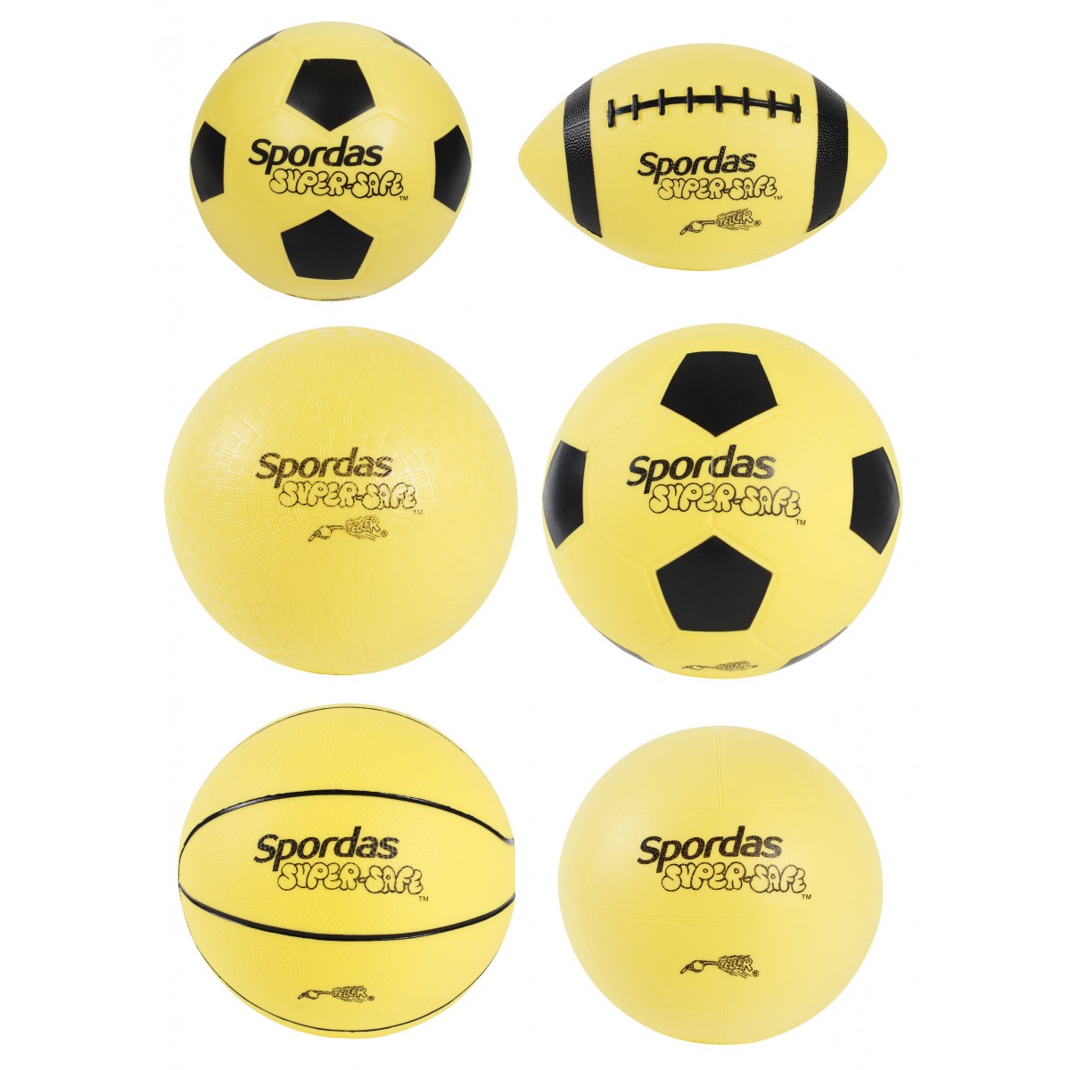 Ballons de jeux super sécurité scolaire Spordas en mousse et en vinyle