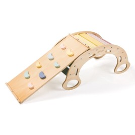 Arche Montessori avec rampe 2 en 1 pastel