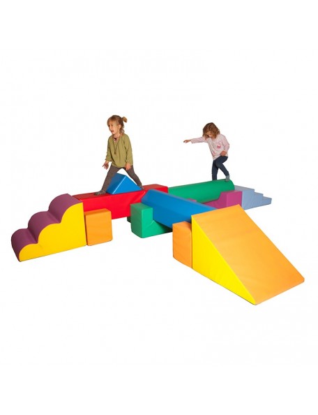 Kit modules mousse de motricité complet pour enfants 3 à 6 ans maternelle de qualité