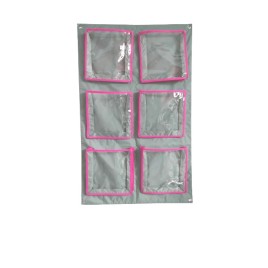 Rangement de doudous 6 pochettes vertical