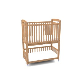 Lit crèche duo avec sommier fixe ouverture 1 main