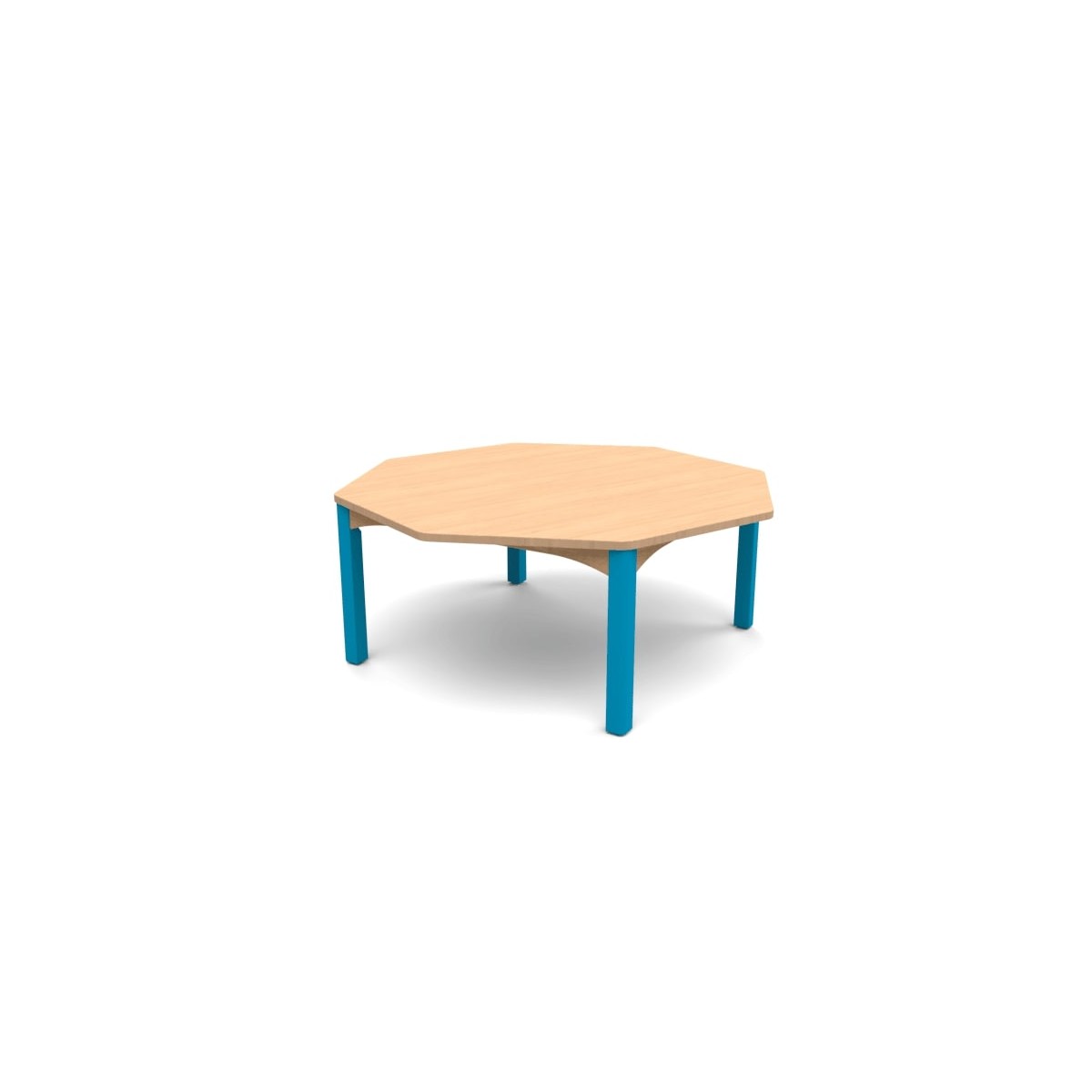 Table octogonale 4 pieds