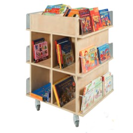 Chariot présentoir mobile pour maternelle