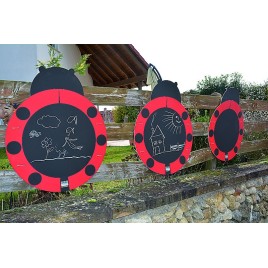 3 tableaux d'extérieur les coccinelles