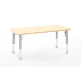 Table rectangulaire 120 x 60 cm réglable en hauteur