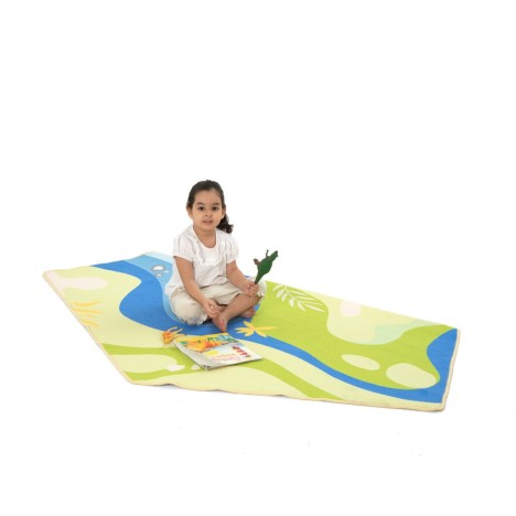 Tapis polygone Le lac