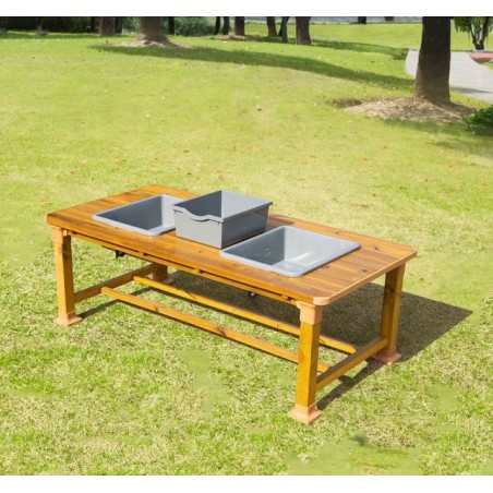 Table D'eau Et De Sable Enfant – Double Bac Extérieur, Pour âges 1-7 Ans