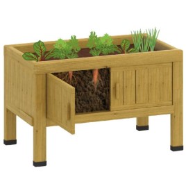 Jardinière d’extérieur avec fenêtre pour racines