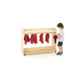 Chariot vestiaire de rangement maternelle