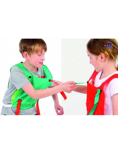 Lot de 6 chasubles attrape-velcro flag - 2