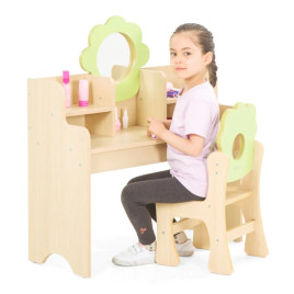 Table de maquillage pour enfants avec chaise