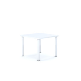 Table carrée crèche et maternelle blanc