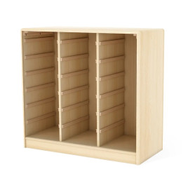 Meuble pour 18 bacs coulissants