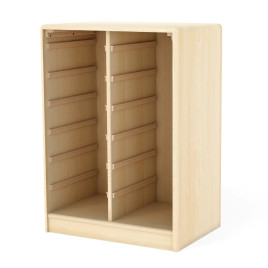 Meuble pour 12 bacs coulissants