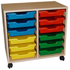 Meuble bacs de rangement 2 colonnes