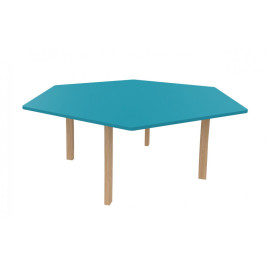 Table hexagonale maternelle