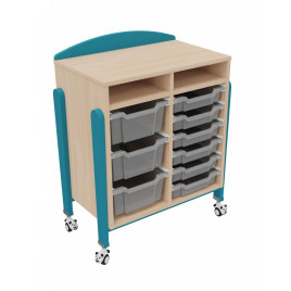 Meuble bas 9 bacs maternelle