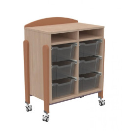 Meuble 6 bacs maternelle